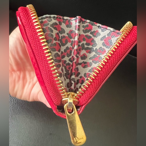 Authentic Dior Red Compact Zippy Wallet - Picture 10 of 14